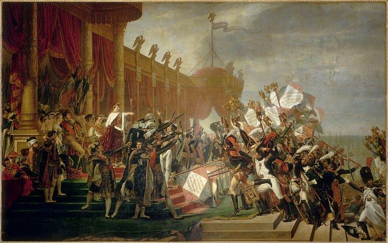 Jacques-Louis David The Army takes an Oath to the Emperor after the Distribution of Eagles, 5 December 1804 Sweden oil painting art